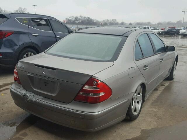 WDBUF70J93A350287 - 2003 MERCEDES-BENZ E 500 GRAY photo 4