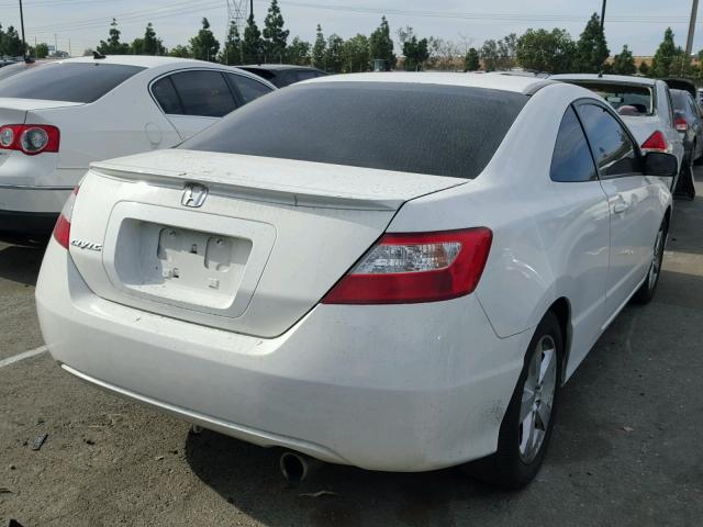 2HGFG12858H563259 - 2008 HONDA CIVIC EX WHITE photo 4