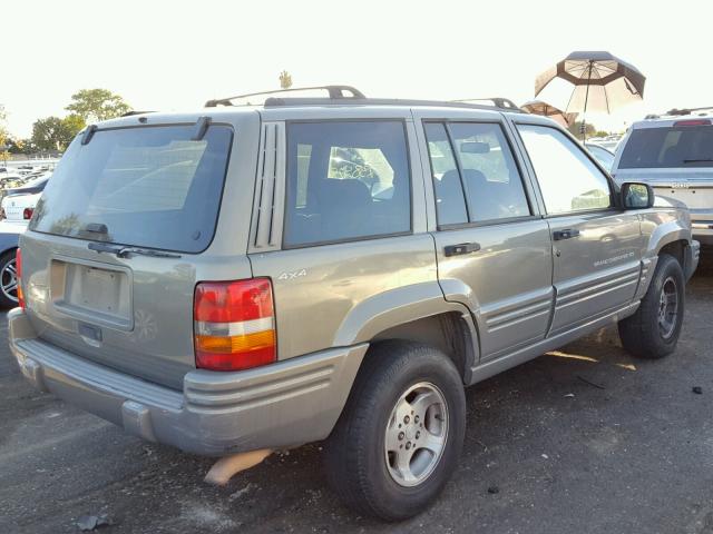 1J4GZ48S2WC232490 - 1998 JEEP GRAND CHER TAN photo 4