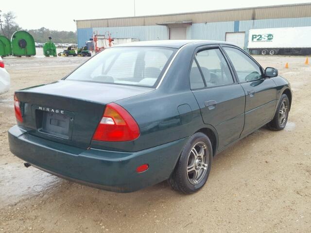 JA3AY26CX1U036636 - 2001 MITSUBISHI MIRAGE ES GREEN photo 4