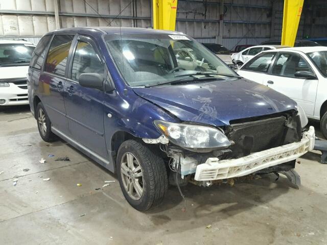 JM3LW28A660563932 - 2006 MAZDA MPV WAGON BLUE photo 1