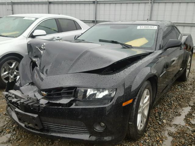 2G1FD1E35F9206820 - 2015 CHEVROLET CAMARO LT BLACK photo 2