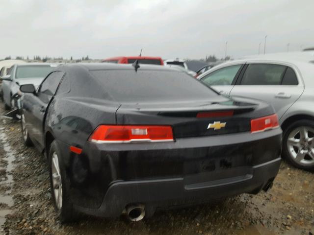 2G1FD1E35F9206820 - 2015 CHEVROLET CAMARO LT BLACK photo 3