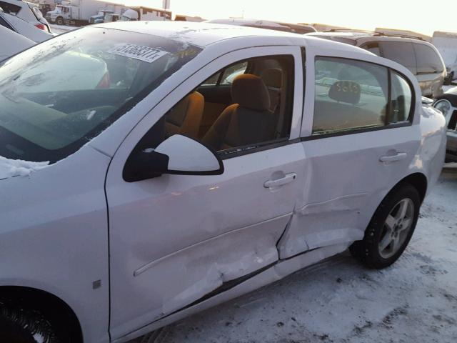 1G1AL55F377143931 - 2007 CHEVROLET COBALT LT WHITE photo 10