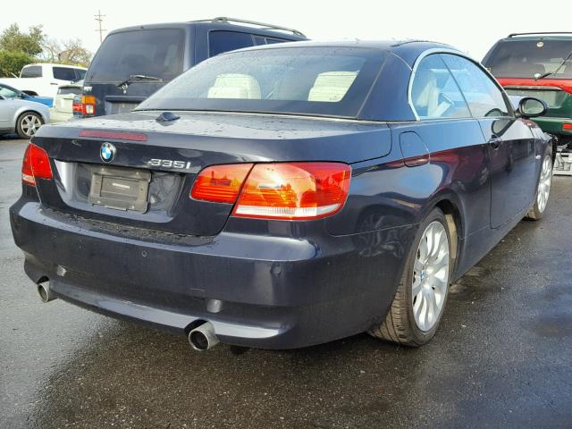 WBAWL73538PX51675 - 2008 BMW 335 I BLUE photo 4