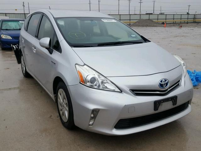 JTDZN3EU4D3223636 - 2013 TOYOTA PRIUS V SILVER photo 1