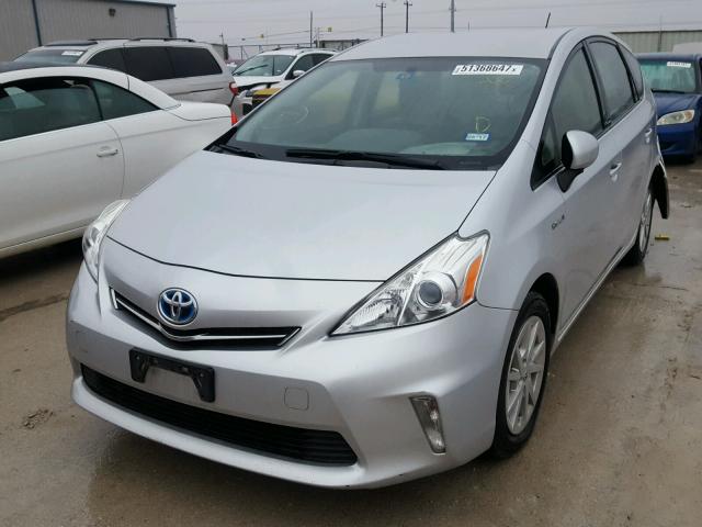 JTDZN3EU4D3223636 - 2013 TOYOTA PRIUS V SILVER photo 2