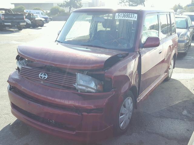 JTLKT324164062031 - 2006 TOYOTA SCION XB MAROON photo 2