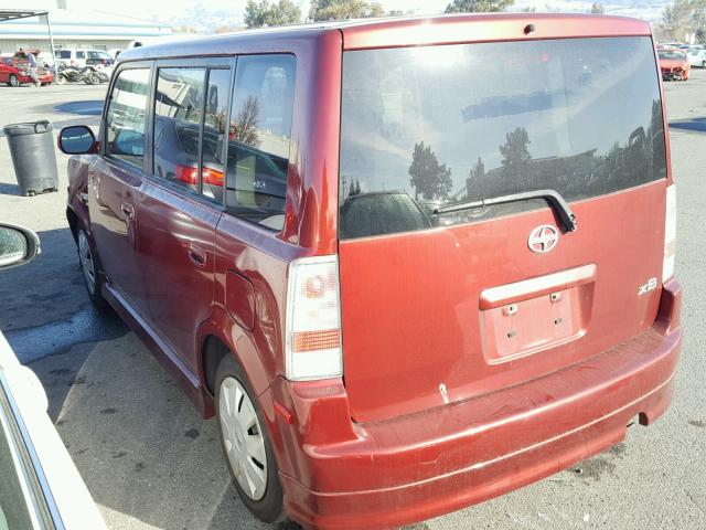 JTLKT324164062031 - 2006 TOYOTA SCION XB MAROON photo 3