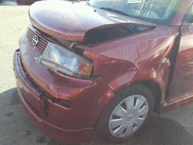 JTLKT324164062031 - 2006 TOYOTA SCION XB MAROON photo 9