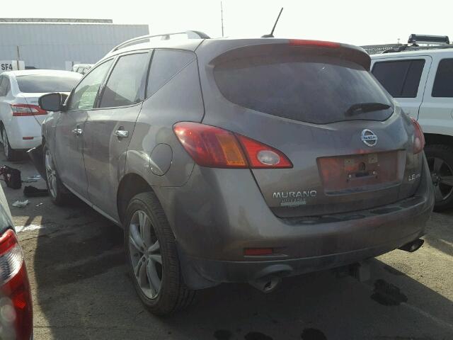 JN8AZ18W99W159638 - 2009 NISSAN MURANO S GRAY photo 3