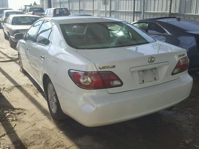 JTHBA30G745015817 - 2004 LEXUS ES 330 WHITE photo 3