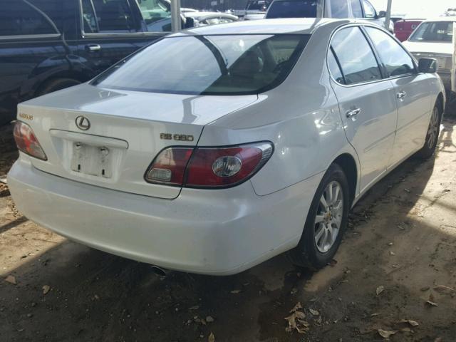 JTHBA30G745015817 - 2004 LEXUS ES 330 WHITE photo 4