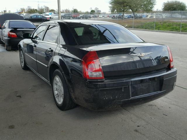 2C3KA43R97H665111 - 2007 CHRYSLER 300 BLACK photo 3