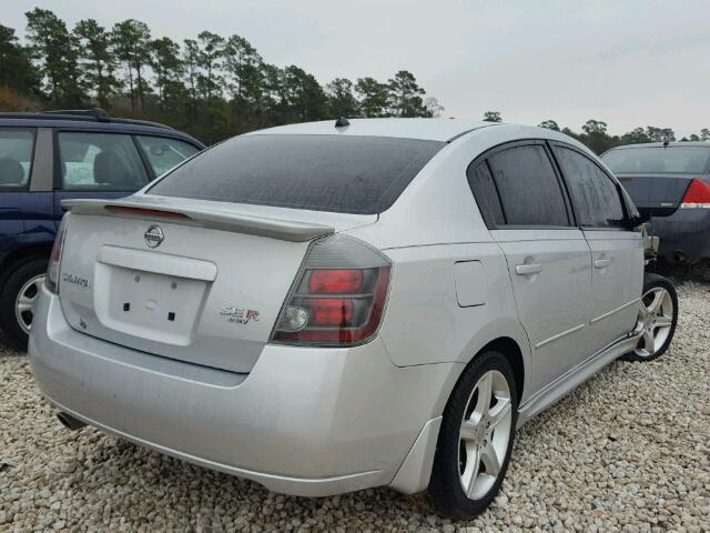 3N1CB61E27L718539 - 2007 NISSAN SENTRA SE- SILVER photo 4