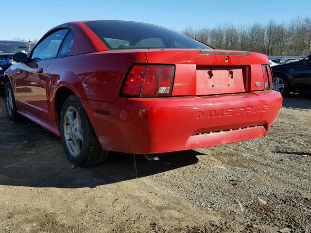 1FAFP40443F345216 - 2003 FORD MUSTANG RED photo 3