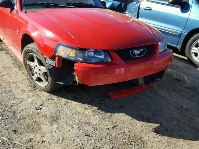 1FAFP40443F345216 - 2003 FORD MUSTANG RED photo 9