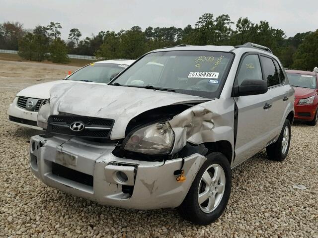 KM8JM12B87U646575 - 2007 HYUNDAI TUCSON GLS SILVER photo 2