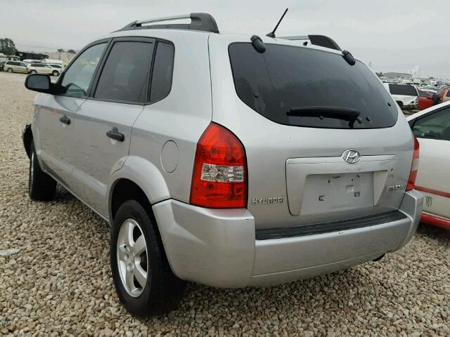 KM8JM12B87U646575 - 2007 HYUNDAI TUCSON GLS SILVER photo 3