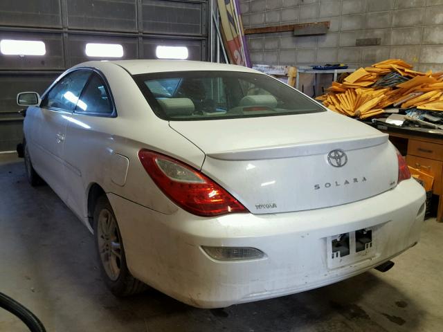 4T1CE30P67U754709 - 2007 TOYOTA CAMRY SOLA WHITE photo 3