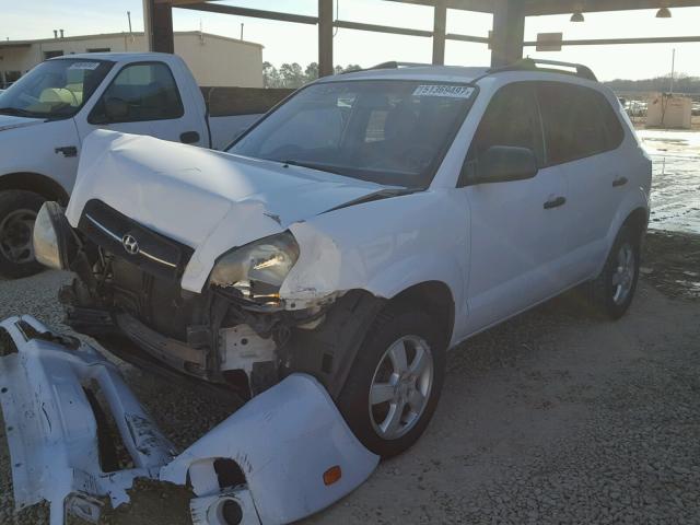 KM8JM12B67U567499 - 2007 HYUNDAI TUCSON GLS WHITE photo 2