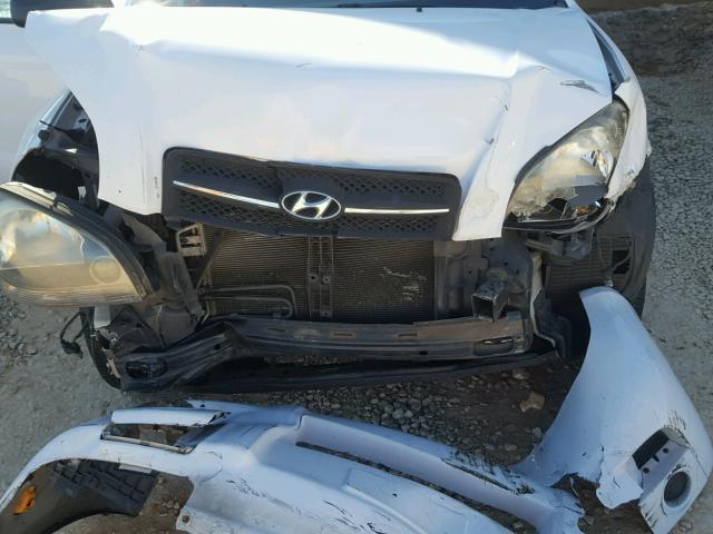 KM8JM12B67U567499 - 2007 HYUNDAI TUCSON GLS WHITE photo 7