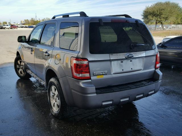 1FMCU04198KE76425 - 2008 FORD ESCAPE LIM GRAY photo 3