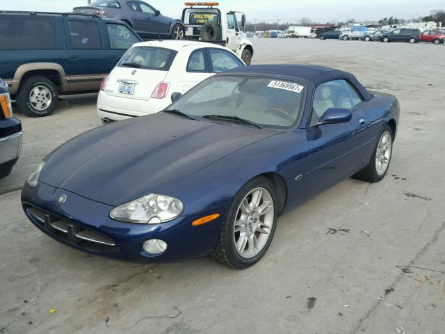 SAJDA42C01NA22621 - 2001 JAGUAR XK8 BLUE photo 2