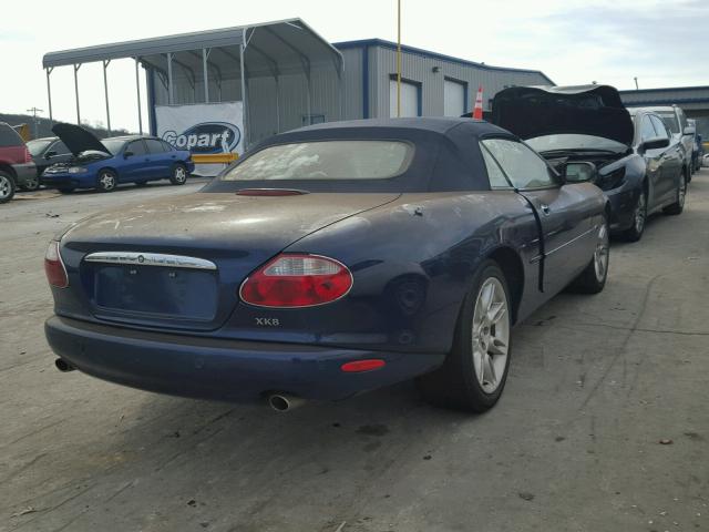 SAJDA42C01NA22621 - 2001 JAGUAR XK8 BLUE photo 4