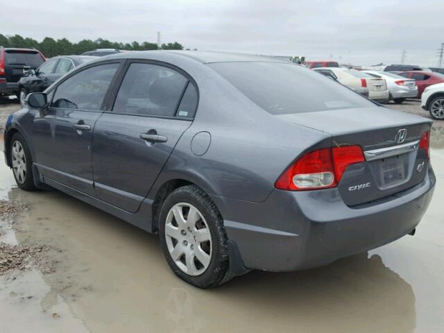 19XFA15539E024489 - 2009 HONDA CIVIC LX GRAY photo 3