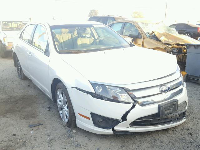 3FAHP0HA3CR206208 - 2012 FORD FUSION SE WHITE photo 1