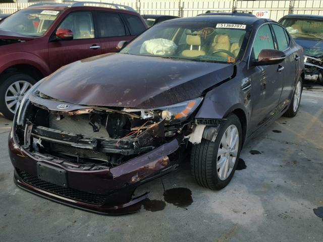 5XXGN4A77FG382943 - 2015 KIA OPTIMA EX MAROON photo 2