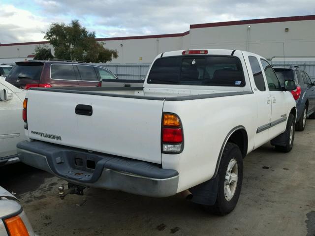 5TBRN34104S443628 - 2004 TOYOTA TUNDRA ACC WHITE photo 4