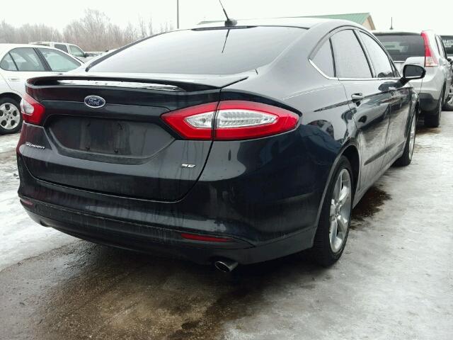 1FA6P0H79E5397764 - 2014 FORD FUSION SE BLACK photo 4