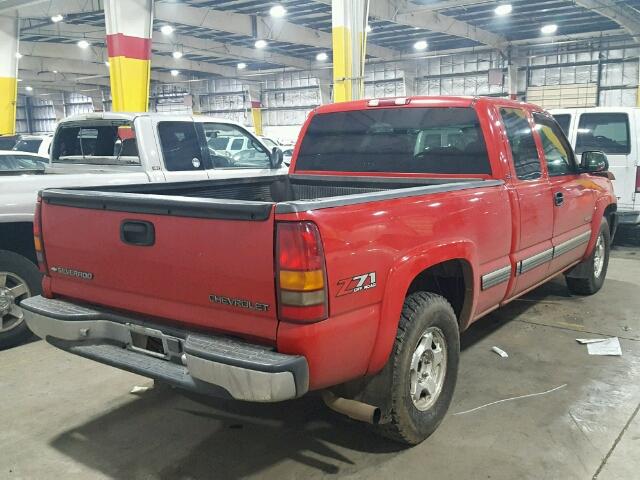 1GCEK19T4YE432902 - 2000 CHEVROLET SILVERADO RED photo 4