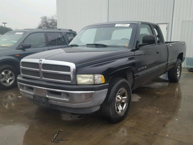 1B7HC13Y61J612491 - 2001 DODGE RAM 1500 BLACK photo 2