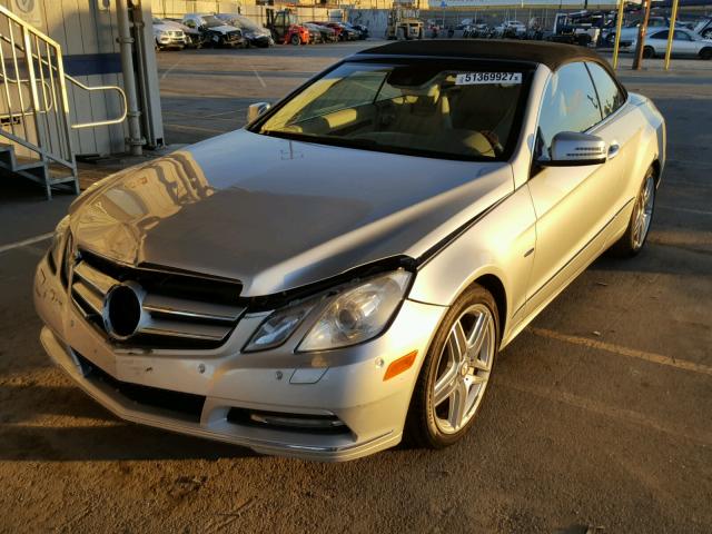 WDDKK5KF5CF140862 - 2012 MERCEDES-BENZ E 350 SILVER photo 2