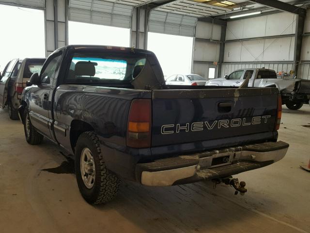 1GCEC14W31Z317513 - 2001 CHEVROLET SILVERADO BLUE photo 3