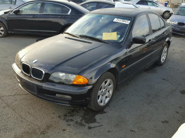 WBAAN37431NE56594 - 2001 BMW 325 I BLACK photo 2