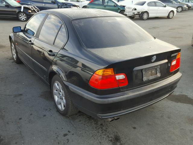 WBAAN37431NE56594 - 2001 BMW 325 I BLACK photo 3