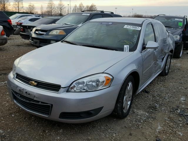 2G1WB5EN2A1252336 - 2010 CHEVROLET IMPALA LT SILVER photo 2