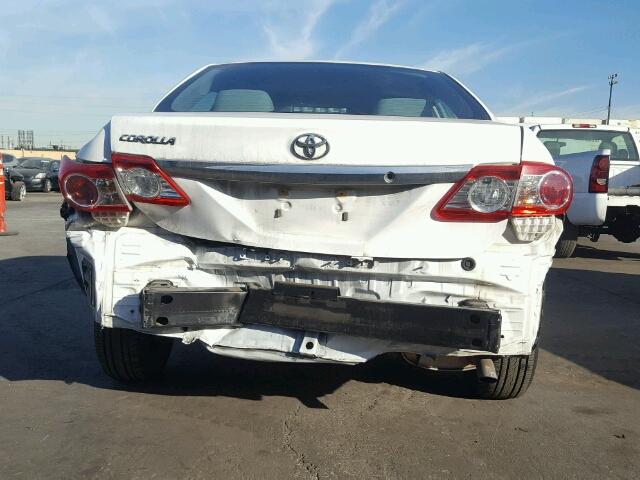 5YFBU4EE7DP154113 - 2013 TOYOTA COROLLA BA WHITE photo 9