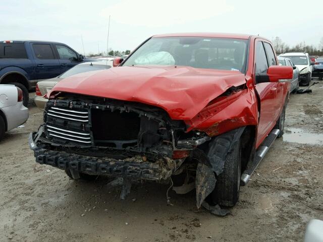 1C6RR6MT6DS556612 - 2013 RAM 1500 SPORT RED photo 2