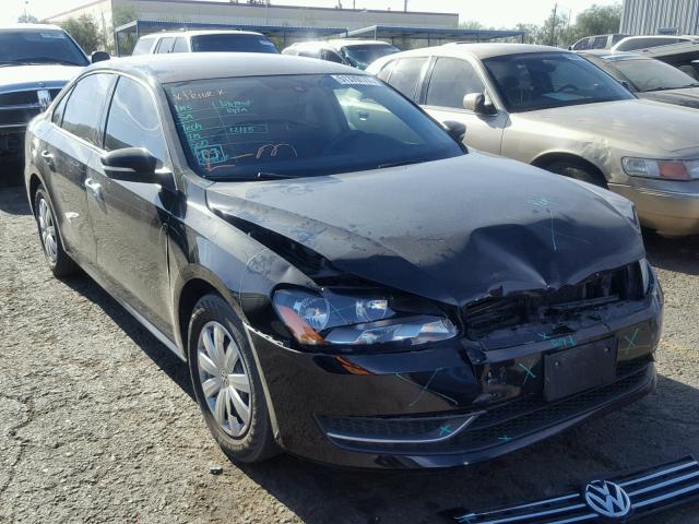 1VWAP7A38DC121894 - 2013 VOLKSWAGEN PASSAT S Սև լուսանկար 1