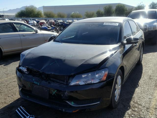 1VWAP7A38DC121894 - 2013 VOLKSWAGEN PASSAT S Սև լուսանկար 2