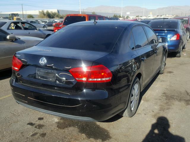 1VWAP7A38DC121894 - 2013 VOLKSWAGEN PASSAT S Սև լուսանկար 4