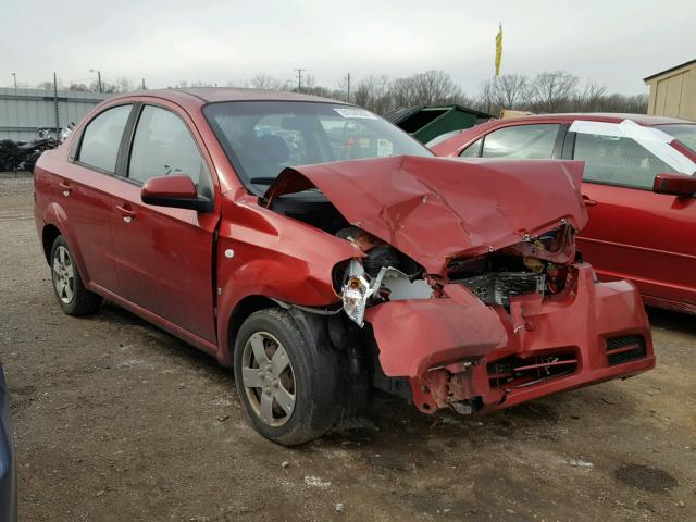 KL1TD56628B245884 - 2008 CHEVROLET AVEO BASE RED photo 1