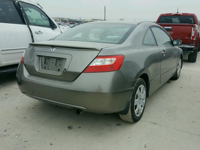 2HGFG11676H516229 - 2006 HONDA CIVIC LX GRAY photo 4