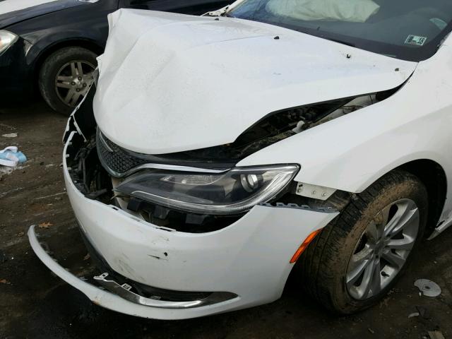 1C3CCCAB0FN721327 - 2015 CHRYSLER 200 LIMITE WHITE photo 9