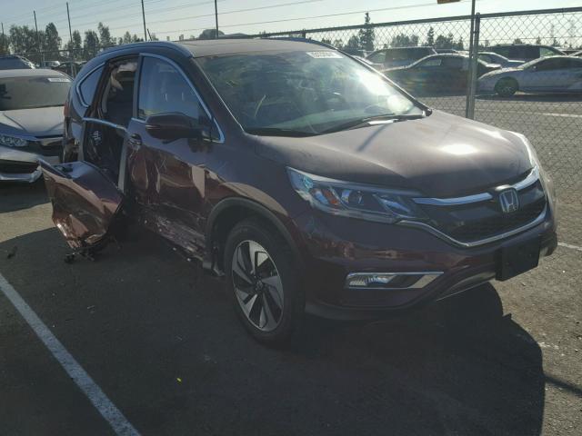 5J6RM3H93GL008094 - 2016 HONDA CR-V TOURI BURGUNDY photo 1